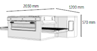Venarro Gusto DYK-1610G, Konveyörlü Pizza Fırını, 90 pizza/saat, Doğalgazlı 