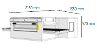Venarro Gusto DYK-1730G, Konveyörlü Pizza Fırını, 115 pizza/saat, Doğalgazlı 