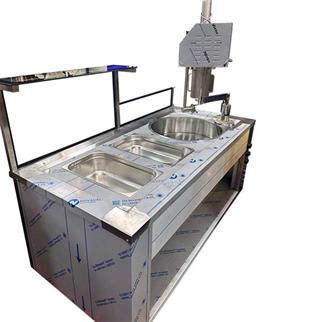 Ydg Tulumba Pişirme Tezgahı, Elektrikli, 180x70x85/135 Cm