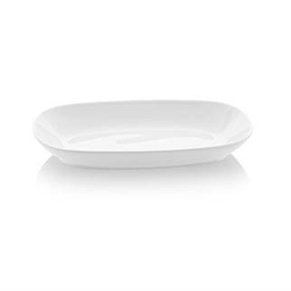 EO19KY00 Güral Porselen Enternasyonel Otel, 19 cm, Kayık Tabak, Dekorsuz, 12 Adet