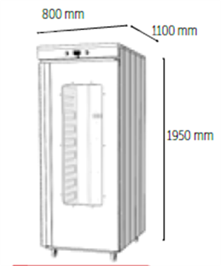 Venarro Impasto DEF - MK1 Mayalandırma Kabini Raflı Tek Kapılı