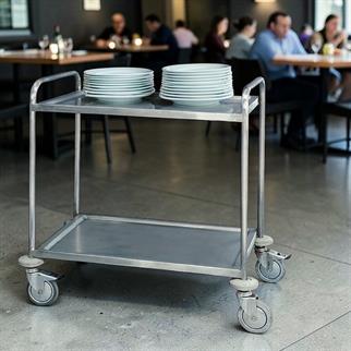 Ydg 2 Katlı Paslanmaz Çelik Servis Arabası, 2 Katlı SERV.2-P