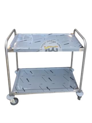 Ydg 2 Katlı Paslanmaz Çelik Servis Arabası, 2 Katlı SERV.2-P