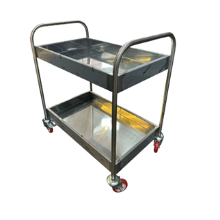 Ydg 2 Katlı Paslanmaz Çelik Boş Toplama Arabası, 2 Katlı TT01