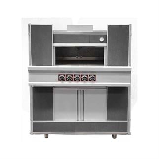 Empero PLF.D1 Gazlı Pide Lahmacun Fırını, Emniyet Ventilli, 100x100 cm