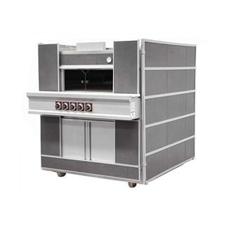 Empero PLF.D1 Gazlı Pide Lahmacun Fırını, Emniyet Ventilli, 100x100 cm