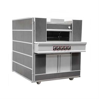 Empero PLF.D1 Gazlı Pide Lahmacun Fırını, Emniyet Ventilli, 100x100 cm