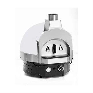 Empero EMP.SPO.H-60-W Gazlı Taş Tabanlı Pizza Fırını, Beyaz, Ø 60 cm