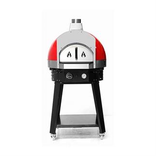 Empero EMP.SPO.H-60-R Gazlı Taş Tabanlı Pizza Fırını, Kırmızı, Ø 60 cm
