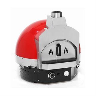 Empero EMP.SPO.H-60-R Gazlı Taş Tabanlı Pizza Fırını, Kırmızı, Ø 60 cm