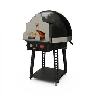 Venarro DYK-75-G Natello Taş Tabanlı Gazlı Pizza Fırını, 75x75 (Alt Stand Dahil), Siyah