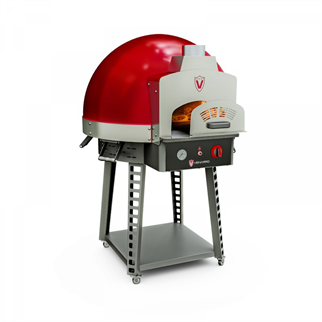 Venarro Leonar DYK-75-O, Taş Tabanlı Odunlu Pizza Fırını, 75x75 cm, Kırmızı