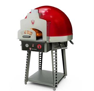 Venarro DYK-75-G Natello Taş Tabanlı Gazlı Pizza Fırını, 75x75 (Alt Stand Dahil), Kırmızı