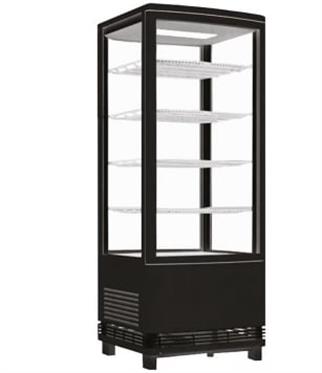 Gastrotech Silindir Dikey Soğuk Teşhir Ünitesi RT98B (Siyah)