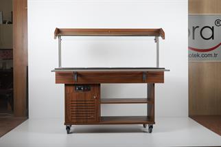 Ydg SB-01 Salad Bar, Aydınlatmalı, Soğutuculu, 139x119x138 cm