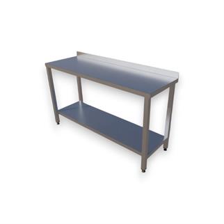 Çalışma Tezgahı Taban Raflı, Inox 430, 150x50x85 Cm