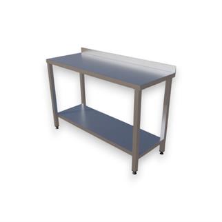Çalışma Tezgahı Taban Raflı, Inox 430, 130x50x85 Cm