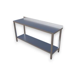 Çalışma Tezgahı Taban Raflı, Inox 430, 170x50x85 Cm