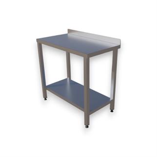 Çalışma Tezgahı Taban Raflı, Inox 430, 90x50x85 Cm