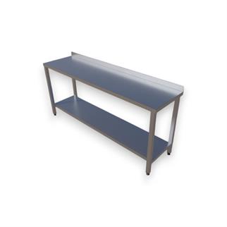 Çalışma Tezgahı Taban Raflı, Inox 430, 190x50x85 Cm