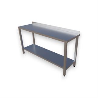 Çalışma Tezgahı Taban Raflı, Inox 430, 160x50x85 Cm