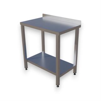 Çalışma Tezgahı Taban Raflı, Inox 430, 80x50x85 Cm