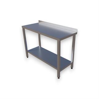 Çalışma Tezgahı Taban Raflı, Inox 430, 120x50x85 Cm
