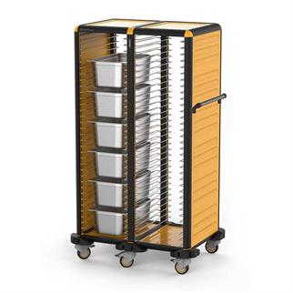 Gastrolley İkili Tepsi Arabası 150 (2 Yanı Kapalı) GN 1-1