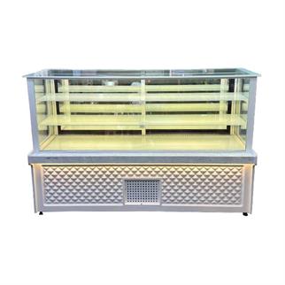 Ydg KAR TANESİ Model Vitrin tipi Soğutuculu Pasta Teşhir Dolabı, 200x80x130 cm