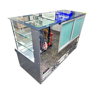 Ydg KOLEZYUM Vitrin Tipi Pasta ve İçecek Teşhir Dolabı, Çift Motorlu, Düz Cam, 200x90x135