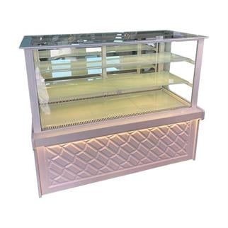 YDG Vitrin Tipi Pasta Teşhir Dolabı, Soğutmalı, 154x80x130 cm, 154.80.130-BD