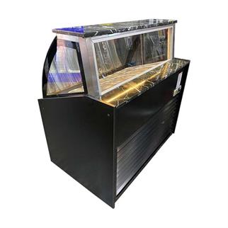 Ydg SİBİRYA Kumpir ve Waffle Teşhir Tezgahı, 124x80x130 cm