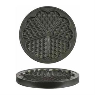 Omake WFL01.KLP Yuvarlak Çiçek Kalp Waffle Makine Kalıbı