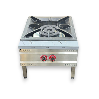 SilverInox Yer-02 Yer Ocağı Çift Yanışlı Gazlı 