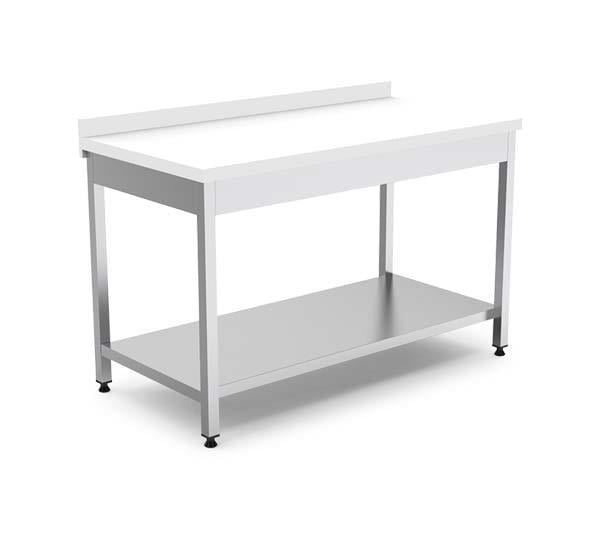 Empero EMP.PTT.6080 60'lık Seri Polietilen Çalışma Tezgahı, Alt Raflı, Demonte, 80x60x85