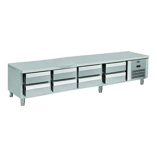 Empero EMP.240.60.02-S Set Altı Derin Dondurucu, 8 Çekmeceli, 240x60x60 cm
