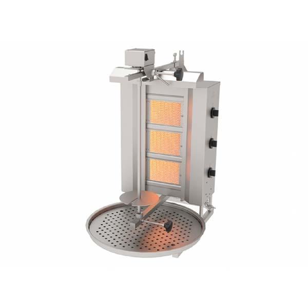 Atalay ADG-3U Döner Ocağı, 3 Radyanlı, Üstten Motorlu, Gazlı