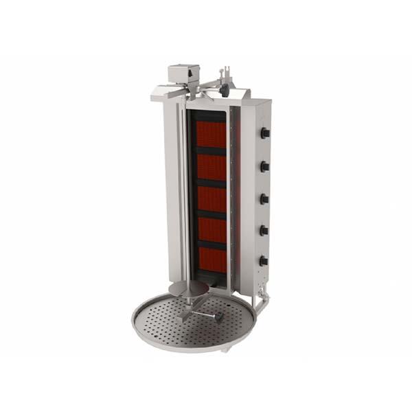 Atalay ADGC-5U Döner Ocağı, 5 Cam Radyanlı, Üstten Motorlu, Gazlı