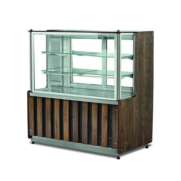 Empero EMP.MZ.100.A.DC Et ve Meze Vitrini, Merkür Model, Ahşap Dekorlu, 100x75x135 cm