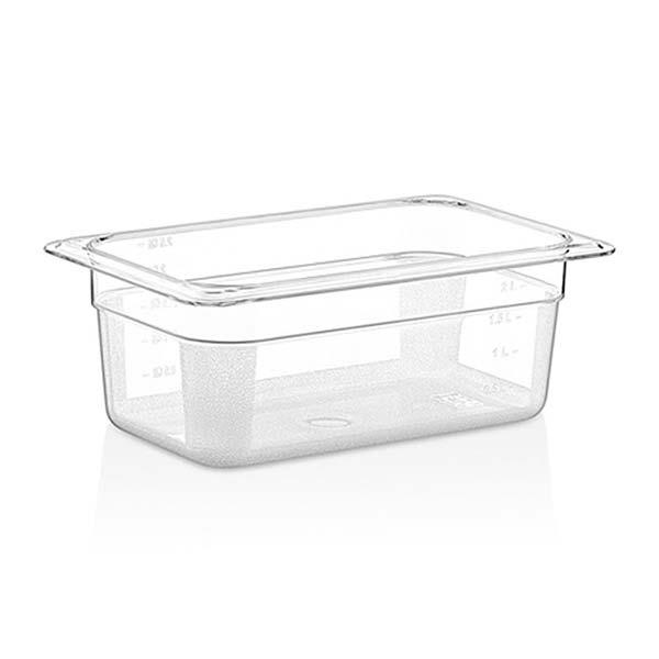 World Plas WP-14100 1/4-100 Polikarbon Gastronom Küvet, 24 Adet