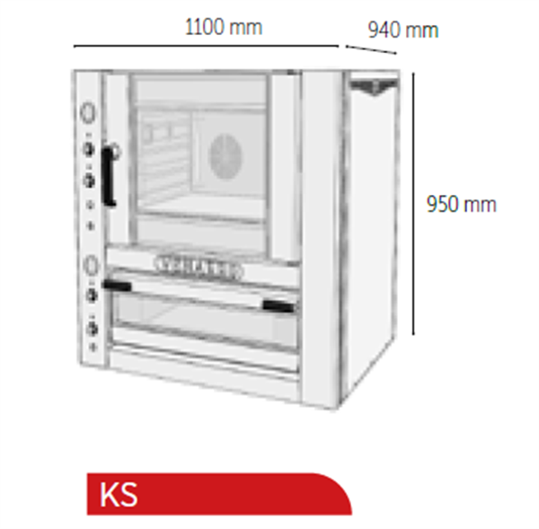 Venarro Bıfur Kombine Fırın + Davlumbaz + Mayalandırma Set 40x60 Tepsi Kapasiteli