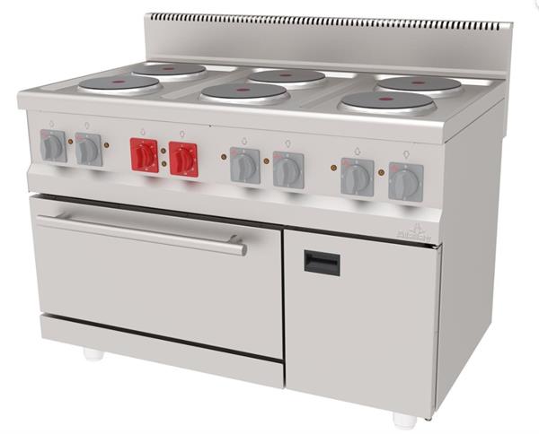 Atalay AEK-1270 Elektrikli Kuzine, 6 Yanışlı,120x70x30