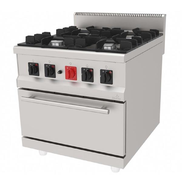 Atalay AGK-890, Gazlı Kuzine, 4 Yanışlı, GN 2/1