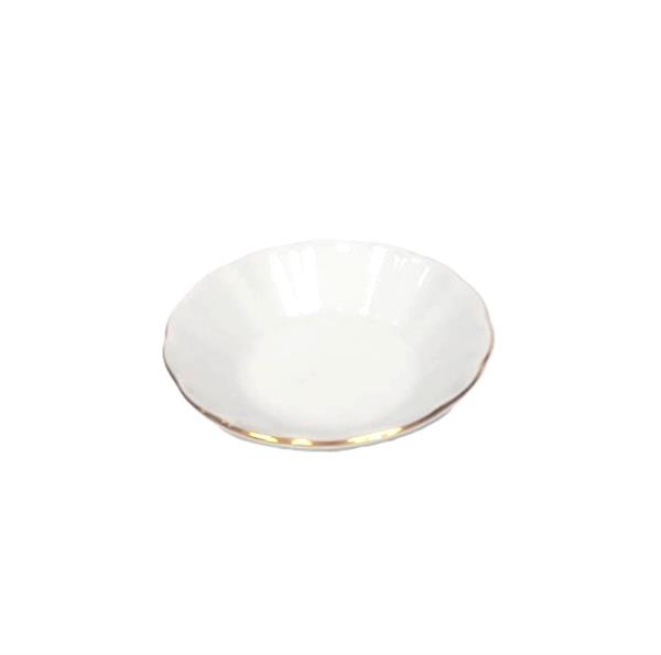 Güral Porselen Ac10ct20 Çay Tabak Acem 10 cm Tek File (Yaldızlı) - 6 adet