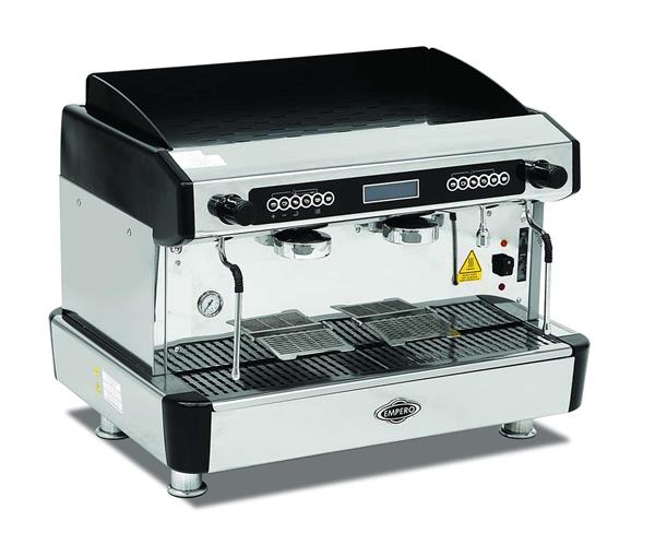 Empero EMP.CPC.2GB-D Capuccino ve Espresso Makinesi, 2 Gruplu, Tam Otomatik, Siyah