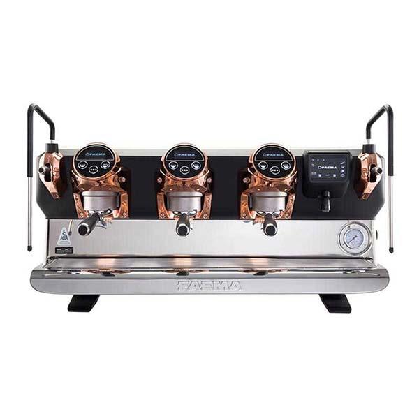 Faema E71 E A/3 5 Button Bakır Espresso Kahve Makinesi, Tam Otomatik, 3 Grup