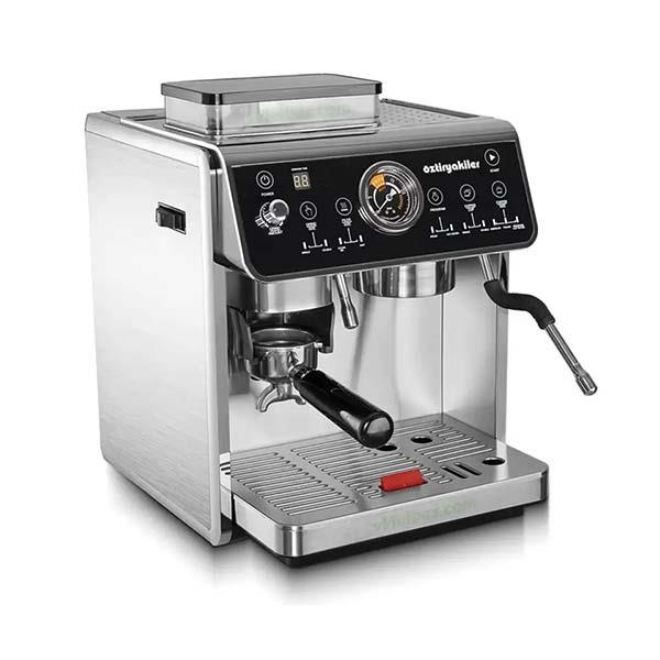 Öztiryakiler 9580.EM650.00 Mini Barista Öğütücülü Espresso Kahve Makinesi, Tek Gruplu, Pid Çift Kazanlı