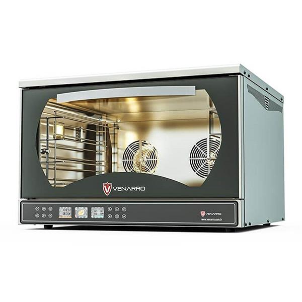 Venarro Caveno DEF-P4D Patisserie Fırın, Çift Fanlı, Buharlı, Elektrikli, 4 Tepsili, 40x60, Dijital