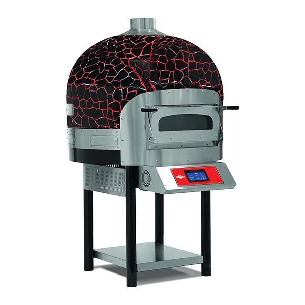 Empero EMP.SPO.01-D-BR Elektrikli Döner Tabanlı Pizza Fırını, Ø 30 cm 6 Pizza, Dijital, Siyah-Kırmızı