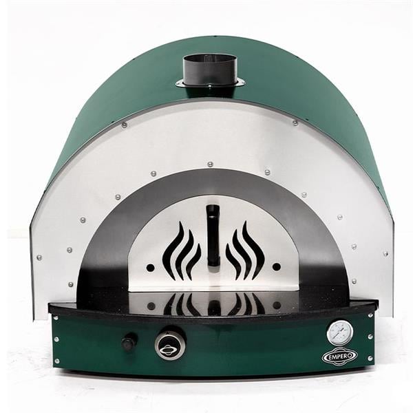 Empero PLF.PLS.D5-G Gazlı Taş Tabanlı Pizza Fırını, Yeşil, 60x60 cm